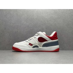 GT Gucci Basket Low White Red