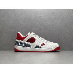 GT Gucci Basket Low White Red