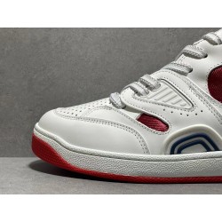 GT Gucci Basket Low White Red