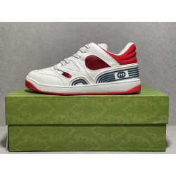 GT Gucci Basket Low White Red