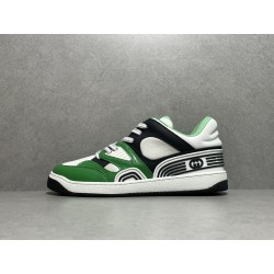 GT Gucci Basket Low White Green Black 697882 2SH90 3760