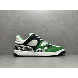 GT Gucci Basket Low White Green Black 697882 2SH90 3760