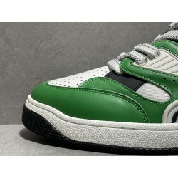 GT Gucci Basket Low White Green Black 697882 2SH90 3760