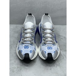 GT Gucci Run White Black Fabric 680900 USN10 8485