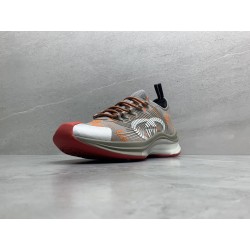 GT Gucci Run Grey Orange Fabric 680900 UF310 1270