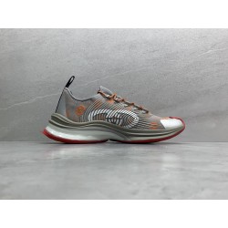 GT Gucci Run Grey Orange Fabric 680900 UF310 1270