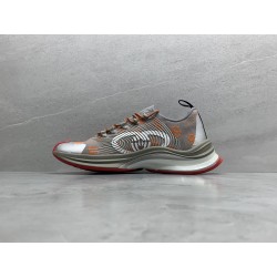 GT Gucci Run Grey Orange Fabric 680900 UF310 1270