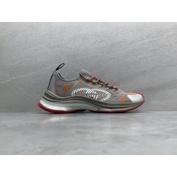 GT Gucci Run Grey Orange Fabric 680900 UF310 1270