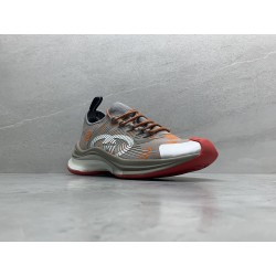 GT Gucci Run Grey Orange Fabric 680900 UF310 1270