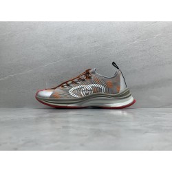 GT Gucci Run Grey Orange Fabric 680900 UF310 1270