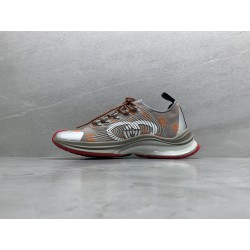 GT Gucci Run Grey Orange Fabric 680900 UF310 1270