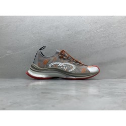 GT Gucci Run Grey Orange Fabric 680900 UF310 1270