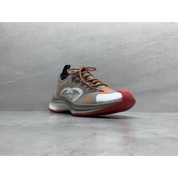 GT Gucci Run Grey Orange Fabric 680900 UF310 1270