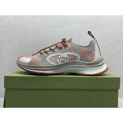 GT Gucci Run Grey Orange Fabric 680900 UF310 1270