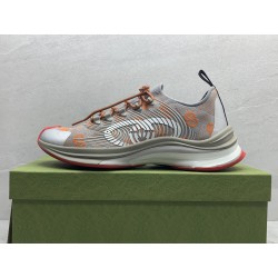 GT Gucci Run Grey Orange Fabric 680900 UF310 1270