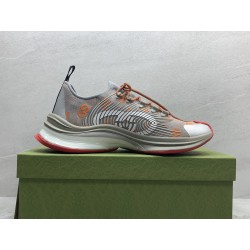 GT Gucci Run Grey Orange Fabric 680900 UF310 1270