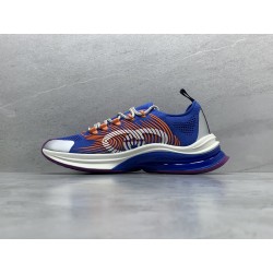 GT Gucci Run Blue White Orange Fabric 680893UFE10