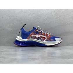 GT Gucci Run Blue White Orange Fabric 680893UFE10