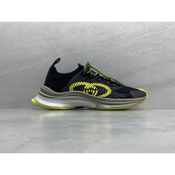 GT Gucci Run Black Yellow Beige Fabric 680938 USM10 8480