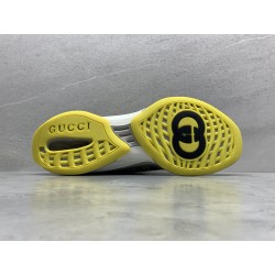GT Gucci Run Black Yellow Beige Fabric 680938 USM10 8480