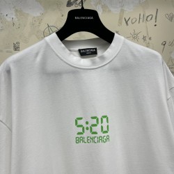 GT Balenciaga 520 Tee White Green Glow In The Dark