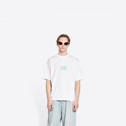 GT Balenciaga 520 Tee White Green Glow In The Dark