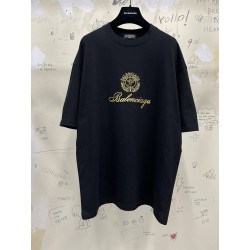 GT Balenciaga Cupid Embroidery Black Tee 694576TMVJ62930