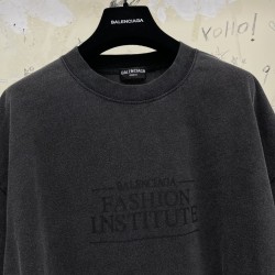 GT Balenciaga Fashion Institute Wash Grey Tee