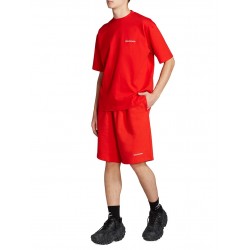 GT Balenciaga Cotton Logo Embroidered Red Tee 0400016369684