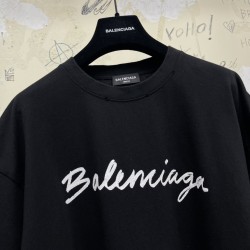 GT Balenciaga Script Logo Tee Black 0400016926947