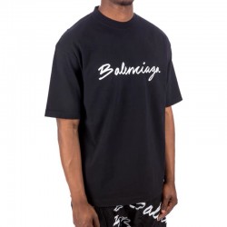 GT Balenciaga Script Logo Tee Black 0400016926947