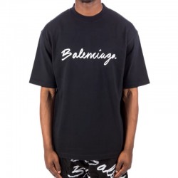 GT Balenciaga Script Logo Tee Black 0400016926947