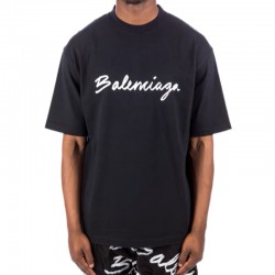 GT Balenciaga Script Logo Tee Black 0400016926947