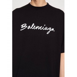 GT Balenciaga Script Logo Tee Black 0400016926947