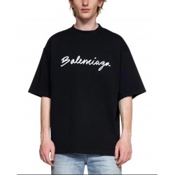 GT Balenciaga Script Logo Tee Black 0400016926947