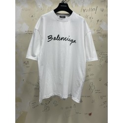 GT Balenciaga Script Logo Tee White 0400016926947