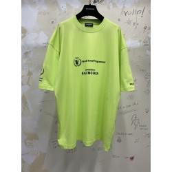 GT Balenciaga World Food Program WFP Neon Yellow and Black Tee