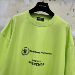 GT Balenciaga World Food Program WFP Neon Yellow and Black Tee