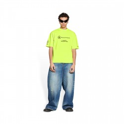 GT Balenciaga World Food Program WFP Neon Yellow and Black Tee