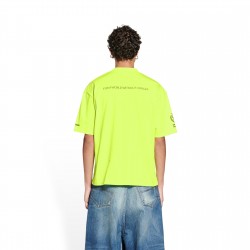 GT Balenciaga World Food Program WFP Neon Yellow and Black Tee