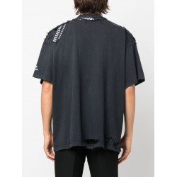 GT Balenciaga Layered Effect Distressed Tee 704056TMVA5