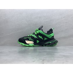 GT Balenciaga Track Black Green Glow 542023W3RL11035