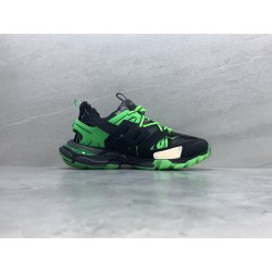 GT Balenciaga Track Black Green Glow 542023W3RL11035