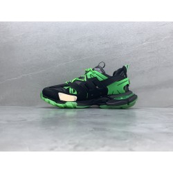 GT Balenciaga Track Black Green Glow 542023W3RL11035