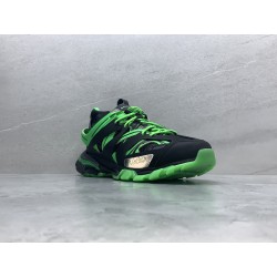 GT Balenciaga Track Black Green Glow 542023W3RL11035