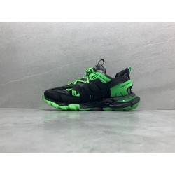 GT Balenciaga Track Black Green Glow 542023W3RL11035