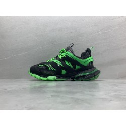 GT Balenciaga Track Black Green Glow 542023W3RL11035