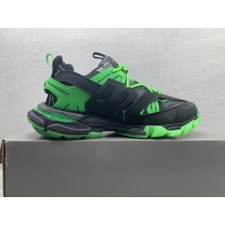 GT Balenciaga Track Black Green Glow 542023W3RL11035