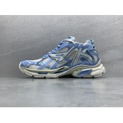 GT Balenciaga Runner Light Blue Eggshell White 677402W3RB2