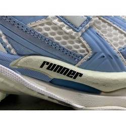 GT Balenciaga Runner Light Blue Eggshell White 677402W3RB2